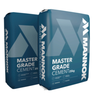 Mannok 32.5n Mastergrade Cement Plastic bag 25kg  (60 per Pallet)