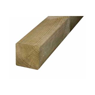 Sawn Carcassing 100x100 Regularised (95x95mm) Eased Edges Graded C16/C24 Celcure Treated - 70% PEFC Certified