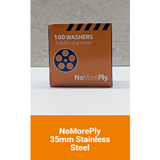 NoMorePly 35mm Stainless Steel CSK Washers (Box of 100)