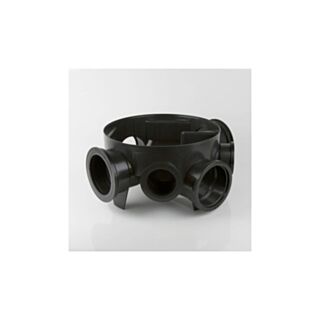 Chamber Base 110mm Underground 450mm Diameter 190mm Invert (Inc.3 Socket Plugs)
