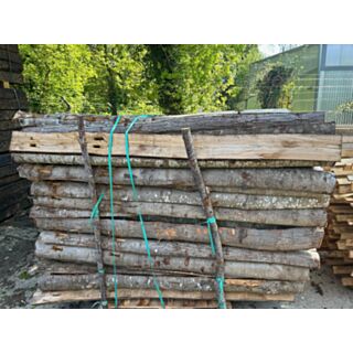 Chestnut 2m half round posts (morticed for 2 rails)