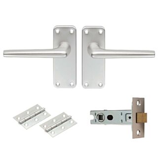 Contract Aluminium Door Latch Pack (anodised aluminium)