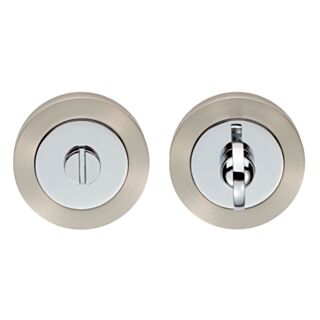 Thumb Turn and Release (satin nickel and polished chrome)