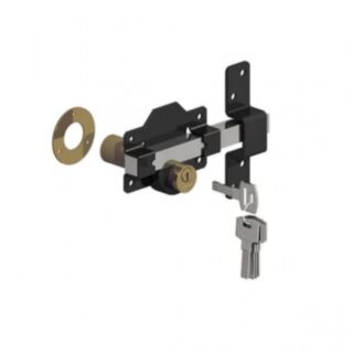GATEMATE®  *Double Locking Bolt* Epoxy Black (to suit up 70mm/ 2 3/4 thick Doors/Gates)