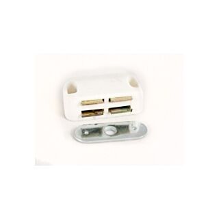 Magnetic Catch 6Kg Pk2 White J911/4
