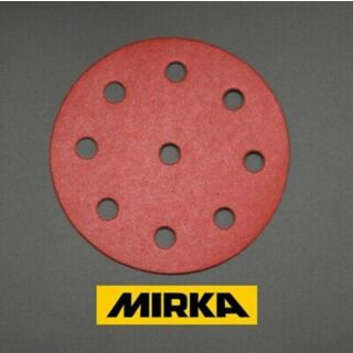 Mirka Red 125mm Grip Disc 100 Grit Pack of 5