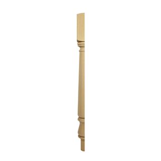 Pine Half Newel 725 x 82 x 39mm