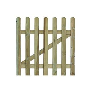 Grange Round Top Palisade Gate (900mm x 900mm)