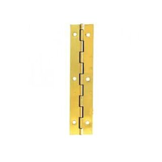 PH6 Piano Hinge Electro Brass 25mm Open x 1.8m To be sold as each