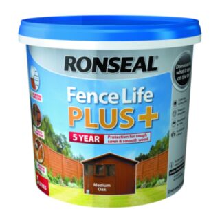 Ronseal FENCELIFE PLUS MEDIUM OAK 5LT