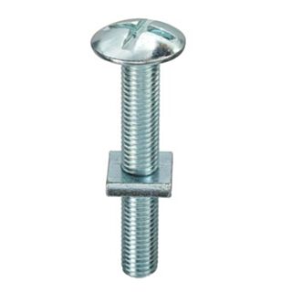 Roofing Bolt & Nut BZP M6 x 40mm (Pack 25)