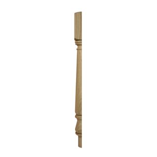 White Oak Half Newel Turn 725 mm 90mm