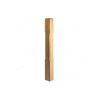 White Oak Stop Chamfer Newel 1500x90x90mm