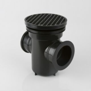 Back Inlet Roddable Gully 90 Deg.(Round Grid) 110mm Underground