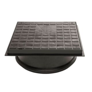 Shallow Access Chamber Driveway Sealed Lid 315mm diameter - Underground