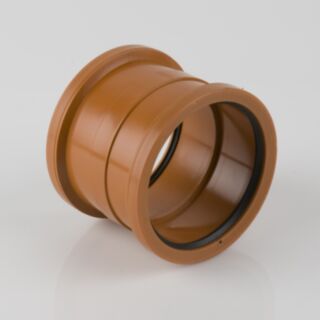Double Socket PVC (Slip) Coupler 110mm Underground (Blown Socket)