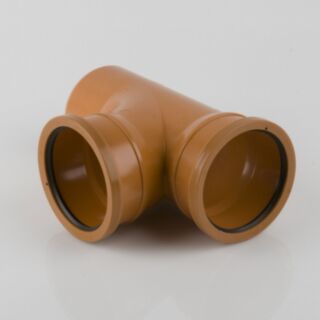 Double Socket Branch (87 1/2 Degree)  110mm Underground