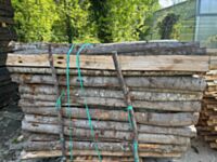 Chestnut 2m half round posts (morticed for 2 rails)