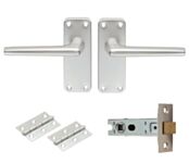 Contract Aluminium Door Latch Pack (anodised aluminium)