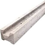 Concrete Intermediate (Slotted) Post 2440mm 4 way weathered top