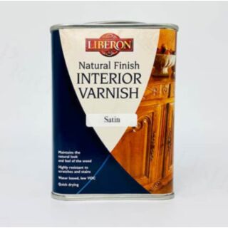 Liberon Natural Finish Interior Varnisn Clear Satin 1lt