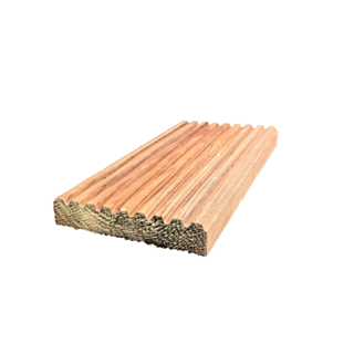 Decking Grooved/Reeded Celbronzed ex 32 x 150 (fin size 27 x 145 mm)