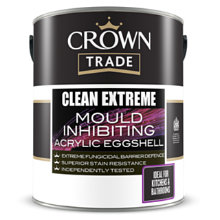 Crown Trade White Steracryl Mould Inhib Acrylic Egg 2.5 litres
