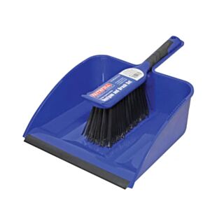 Faithfull Large Plastic Dustpan & Brush Set