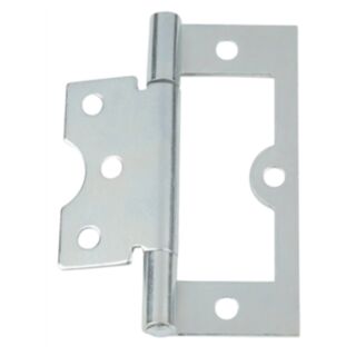 Flush Hinge Zinc Plated 40mm (Pre-packed as a pair) J129/4