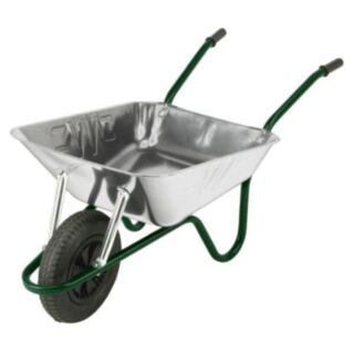 Galvanised Heavy Duty Wheelbarrow 85 Litres c/w pneumatic wheel