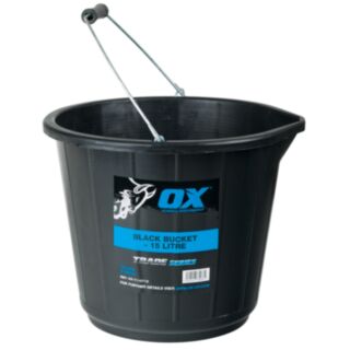 Ox Trade Black Bucket- 15ltr