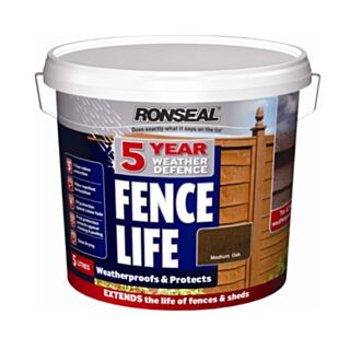 Ronseal 5 Year Weather Defence Fence Life *Medium Oak*  5lt