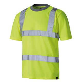 Dickies  Hi-Vis  T  Shirt  With  Tape Yellow   ( 2xLarge)