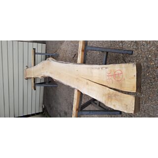 Sycamore Kiln Dried Waney Edge Board - 80mm x 320/275mm x 3900mm