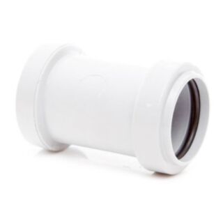 Polypipe WP25 32mm St. Coupler White
