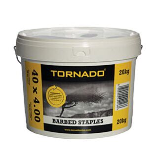 Tornado 40mm x 4.00mm Barb Staples 20kg