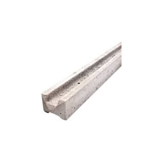 Concrete Intermediate (Slotted) Post 2440mm 4 way weathered top