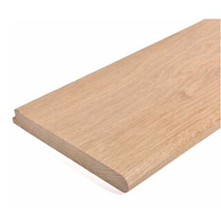 Ex 32mm x 250mm [26mm x 244mm F/S] American White Oak Nosed and Rebated Window Board