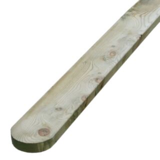 Rounded Top *Planed* Palisade Slat 1200mm Long (Green Treated)