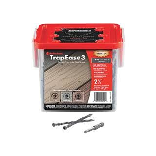 Trex Dark Brown Screw use on Square Board (Vintage Lantern Lava Rock Spiced Rum)(70mm 350 per box includes drill bit)