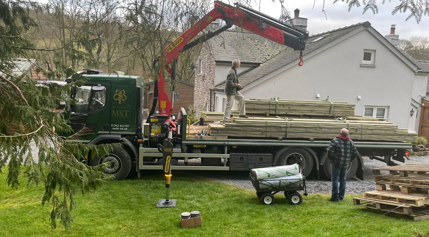 Delivering Double Tongue and Groove Timber to Wales