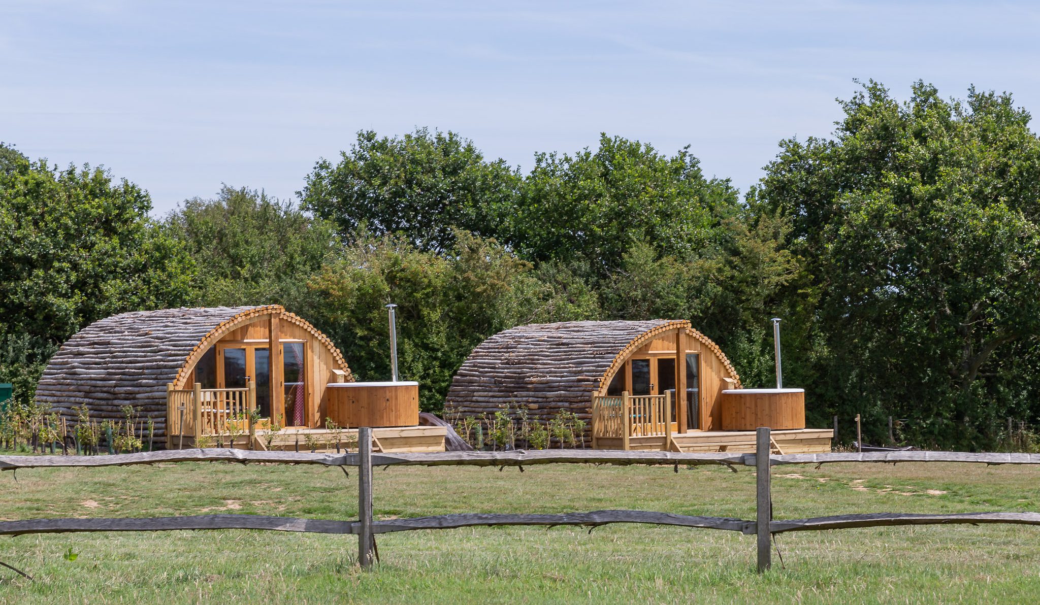 Timber Log Cabins Nestled In The Beautiful Grounds along The East Sussex Coast